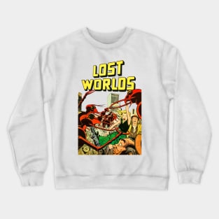 Invasion Giant Ants City Lost Worlds Girl Yellow Retro Comic Vintage Cartoon Crewneck Sweatshirt